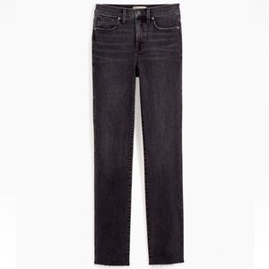 Madewell Mid-Rise Stovepipe Jeans Rinsed Black Womens 27